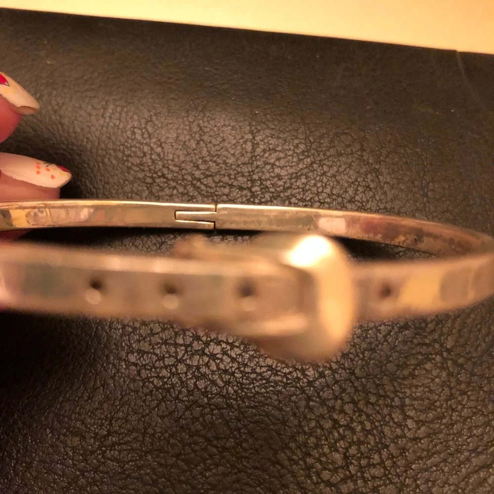 Sterling silver buckle bracelet iconic classic - Picture 3 of 6